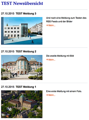 Newsliste mit Bildern
